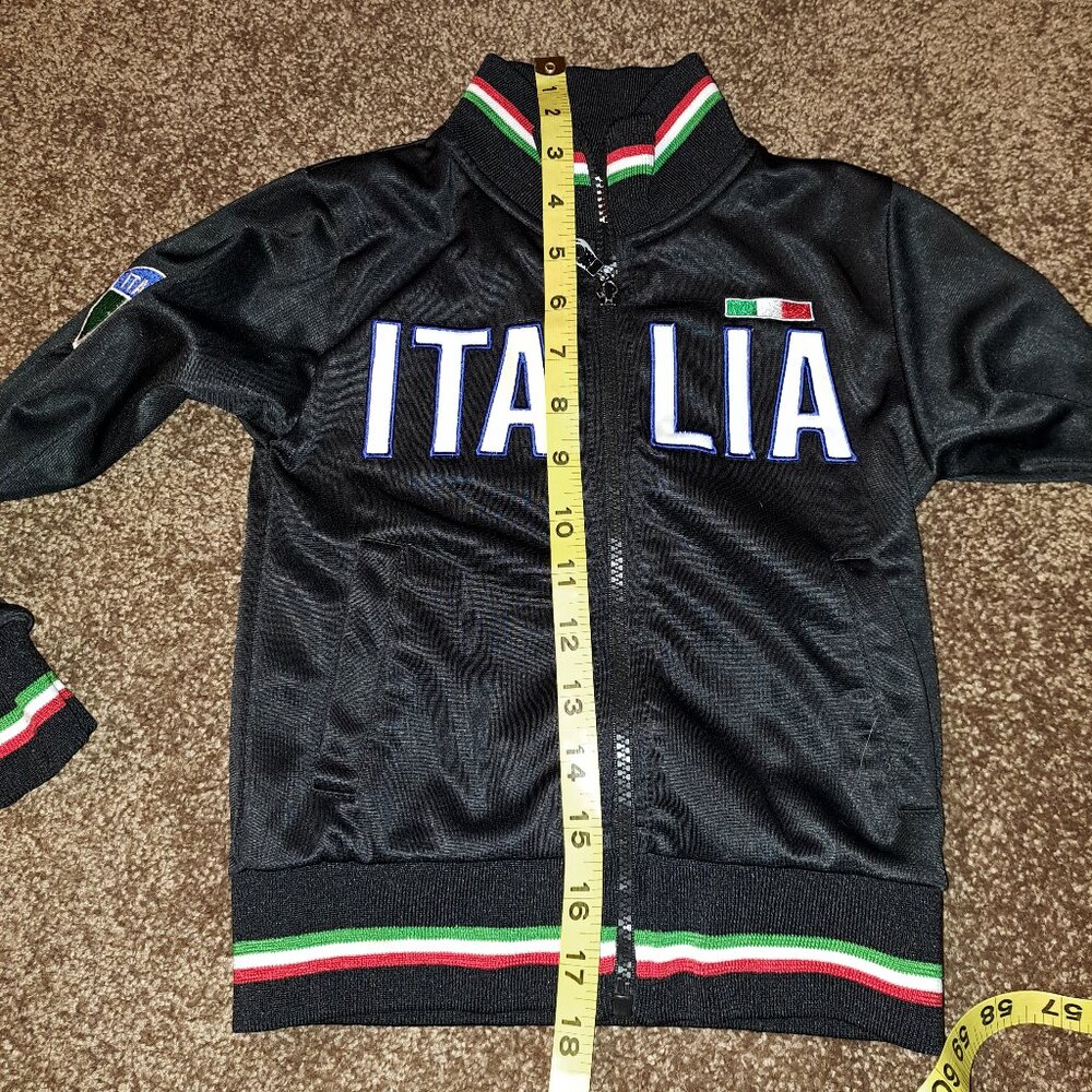 Italia,Italy Full-Zip Youth Embroidered Big Logo Soccer Warmup Track Jacket - Picture 7 of 7